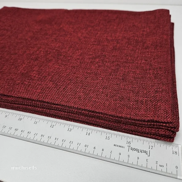 Placemats Set Of 8 In Burgundy Placemats - Picture 5 of 8